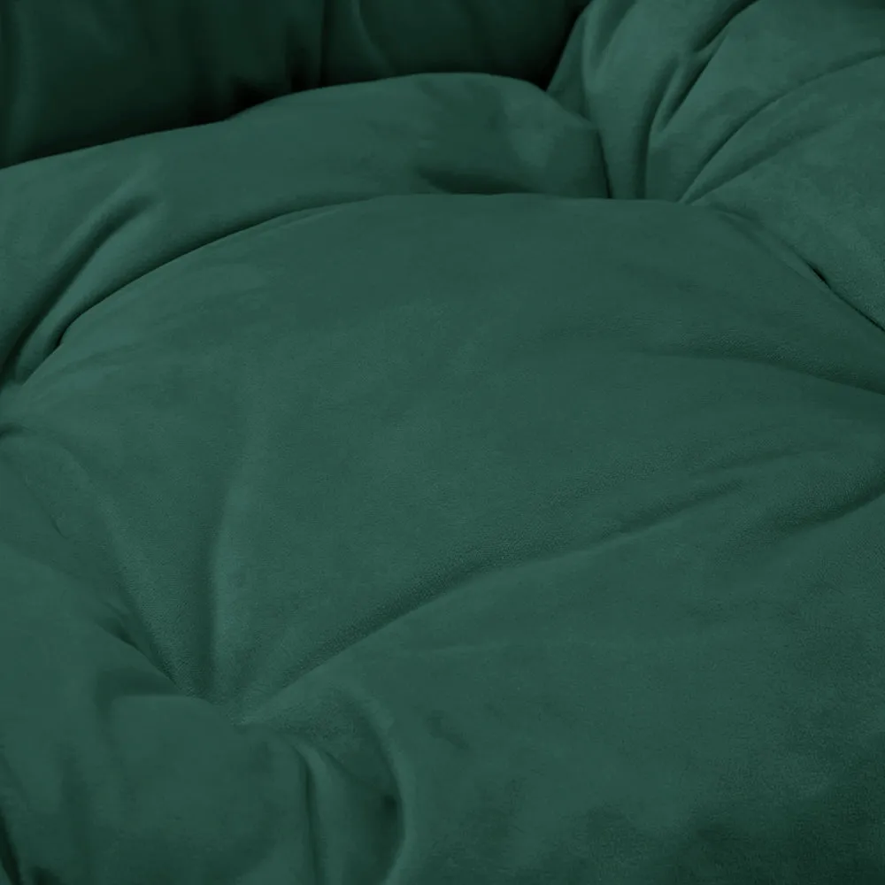 Mellow Lazy Chair, Green Velvet