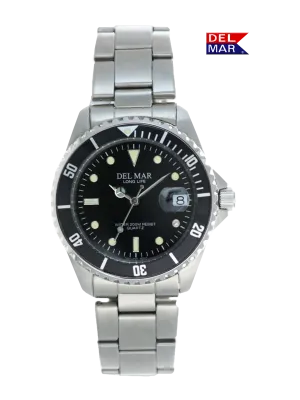 Men's Long Life Classic Coronado Black Face & Bezel Watch #50115