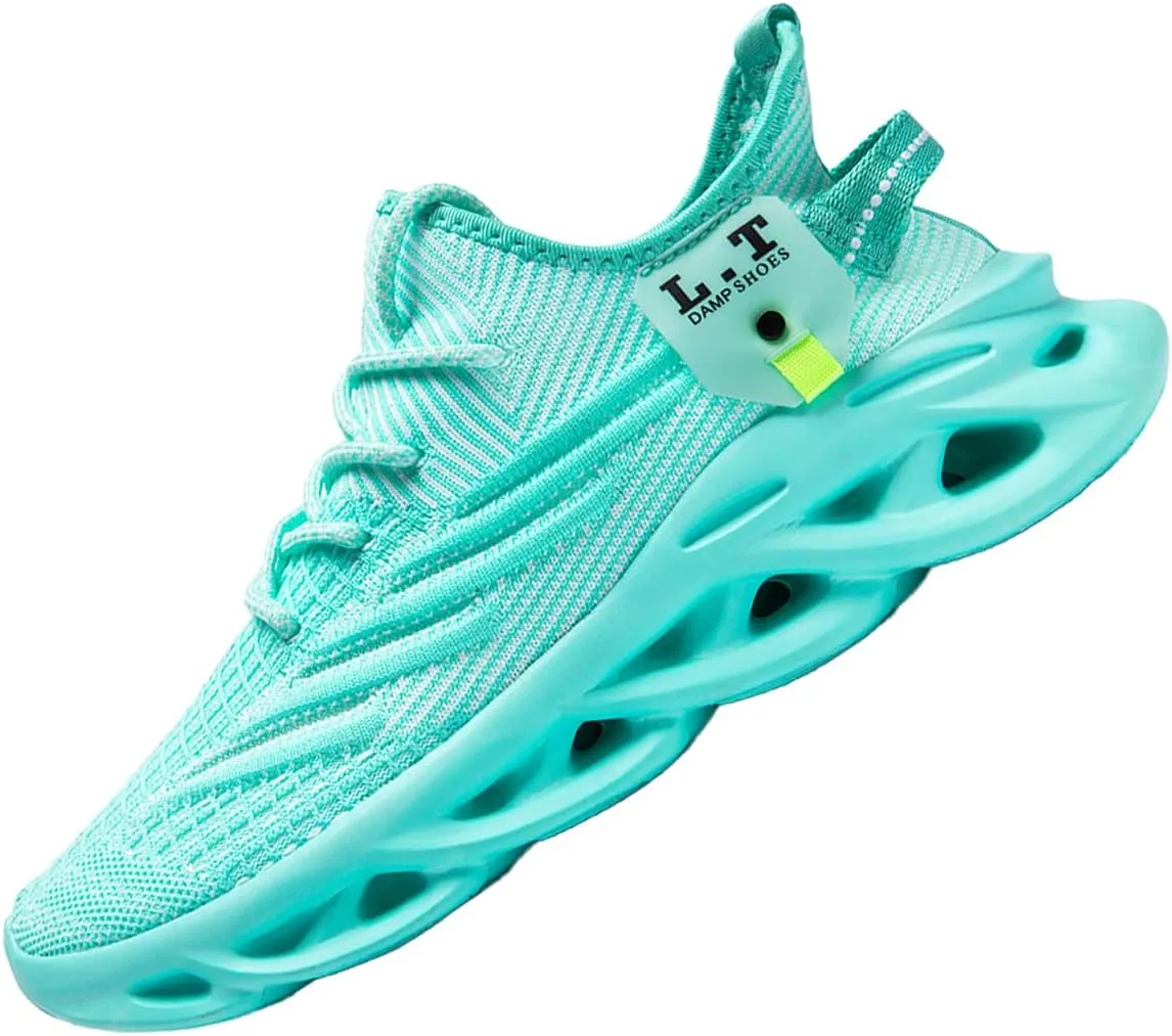 Mens Running Walking Tennis Road Shoes Sports Athletic Casual Fashion Gym Hiking Shoes for Men Sneakers Work Breathable Comfortable Lightweight Light Green Size 8.5
