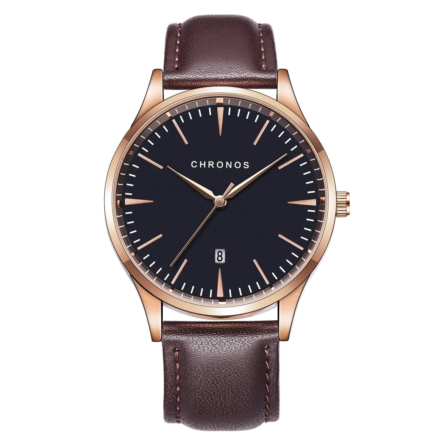 Men's Watch Steel Strap Waterproof Watch Calendar Fashion Simple Watch Men