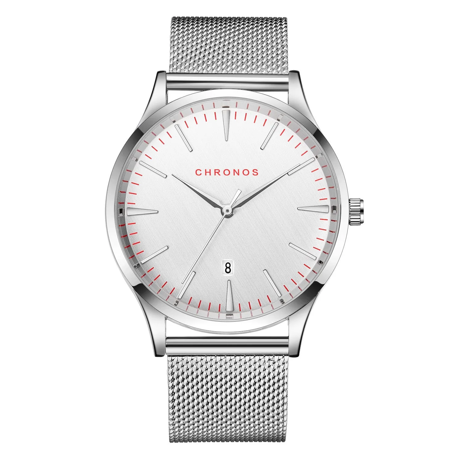 Men's Watch Steel Strap Waterproof Watch Calendar Fashion Simple Watch Men