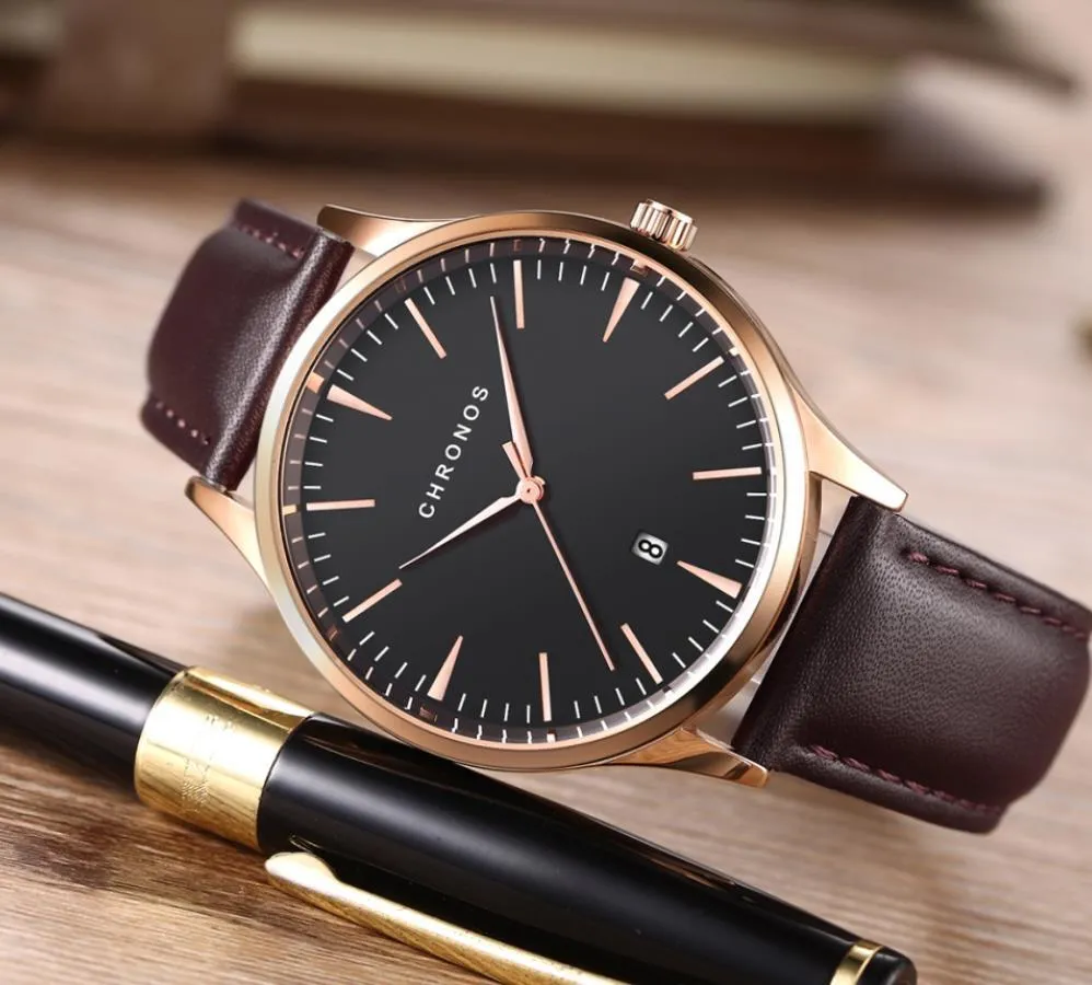 Men's Watch Steel Strap Waterproof Watch Calendar Fashion Simple Watch Men