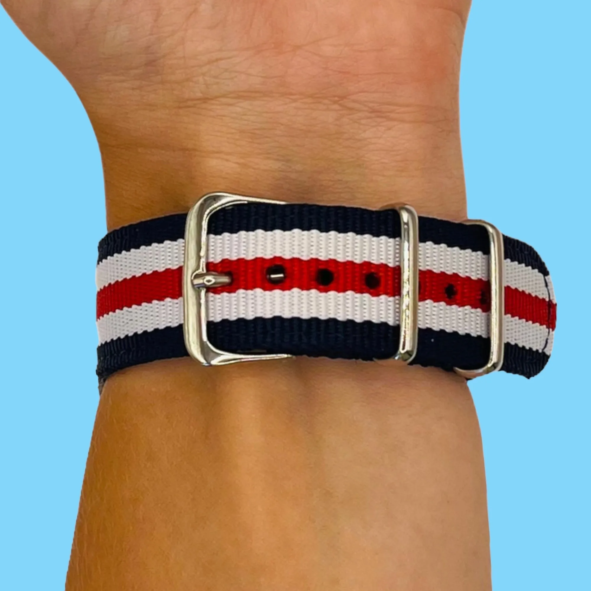 Nato Nylon Watch Straps Compatible with the Samsung Galaxy Watch 6 Classic (43mm)