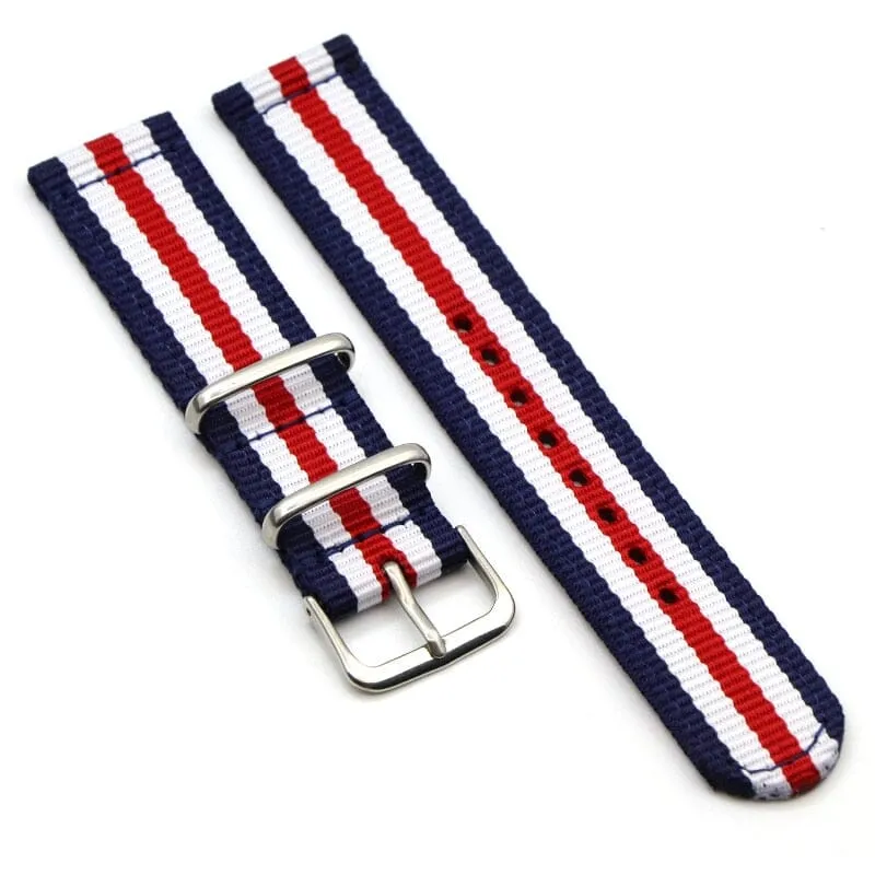 Nato Nylon Watch Straps Compatible with the Samsung Galaxy Watch 6 Classic (43mm)