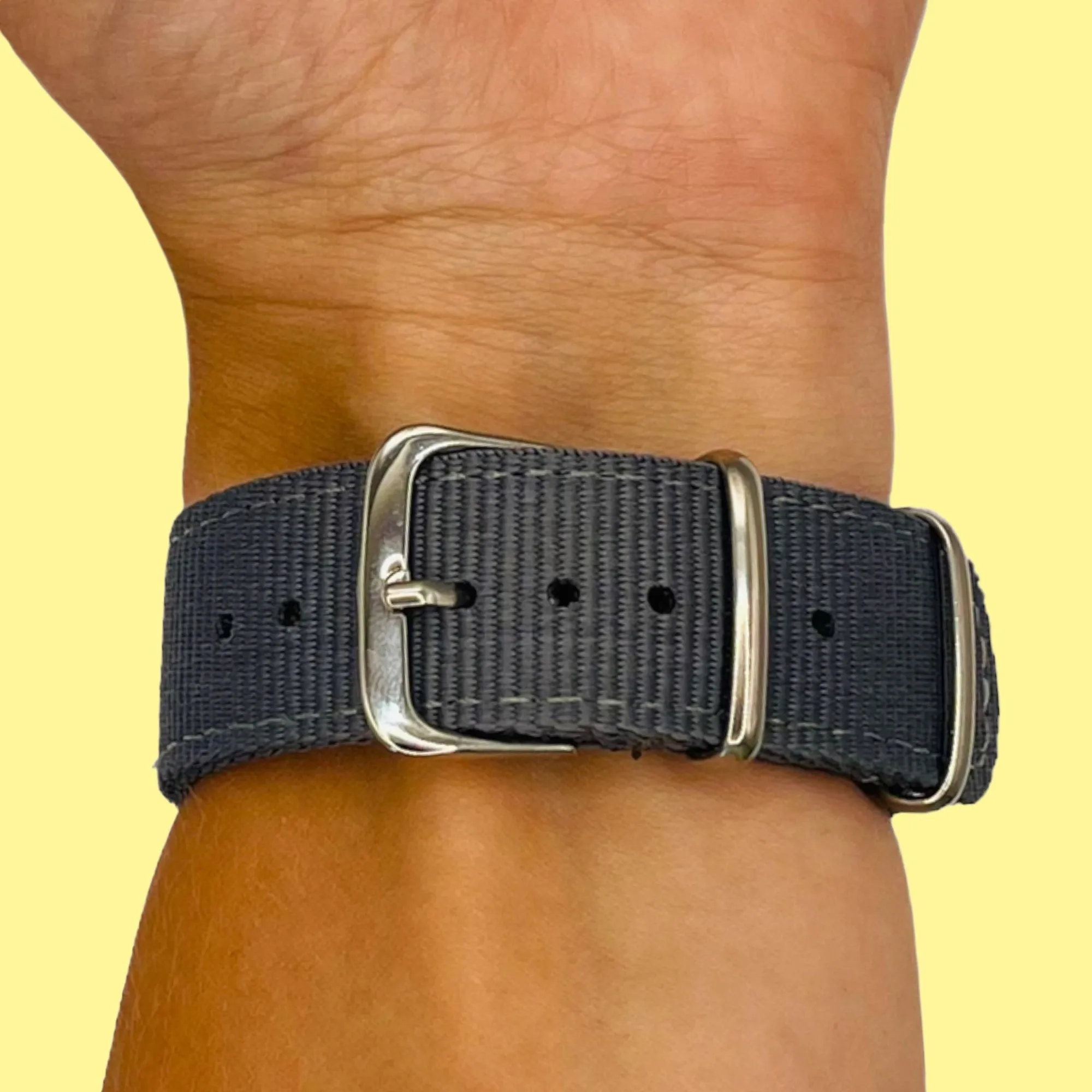 Nato Nylon Watch Straps Compatible with the Samsung Galaxy Watch 6 Classic (43mm)
