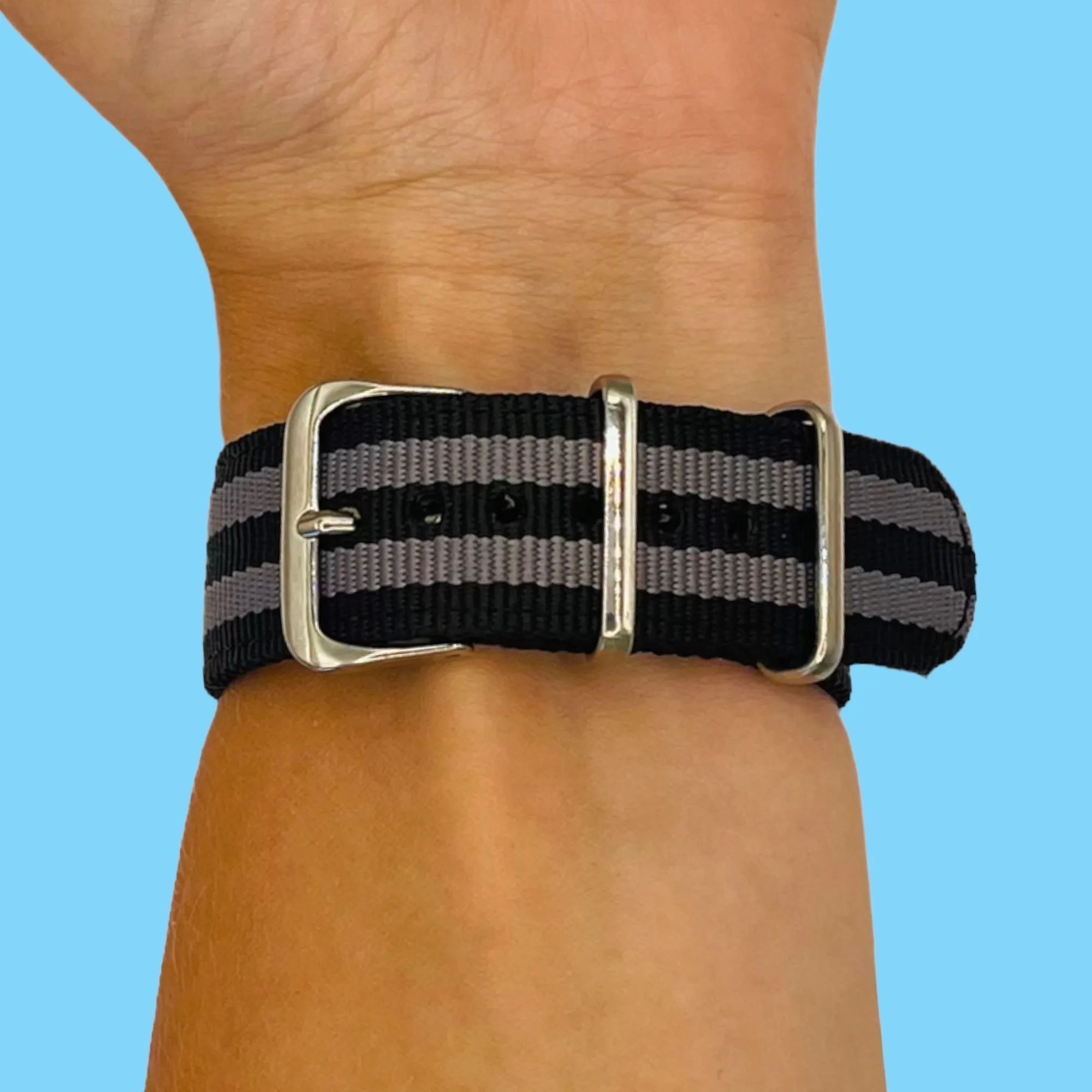 Nato Nylon Watch Straps Compatible with the Samsung Galaxy Watch 6 Classic (43mm)