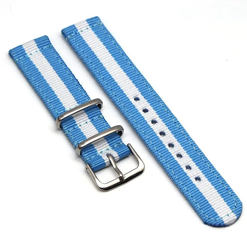 Nato Nylon Watch Straps Compatible with the Samsung Galaxy Watch 6 Classic (43mm)