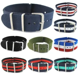 Nato Nylon Watch Straps Compatible with the Samsung Galaxy Watch 6 Classic (43mm)