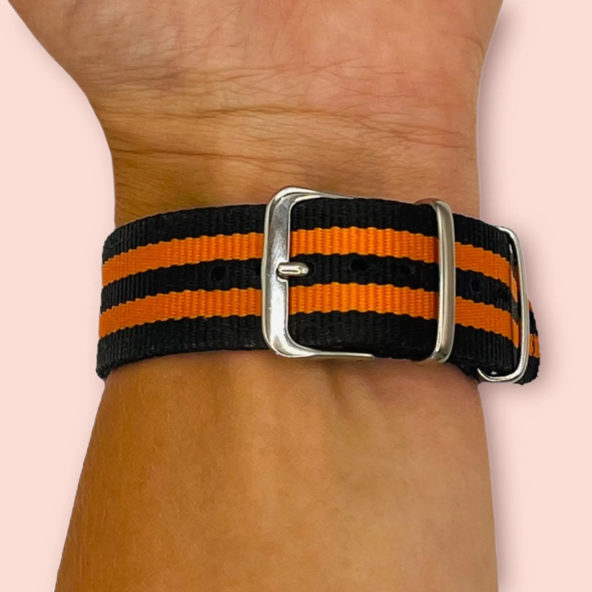 Nato Nylon Watch Straps Compatible with the Samsung Galaxy Watch 6 Classic (43mm)