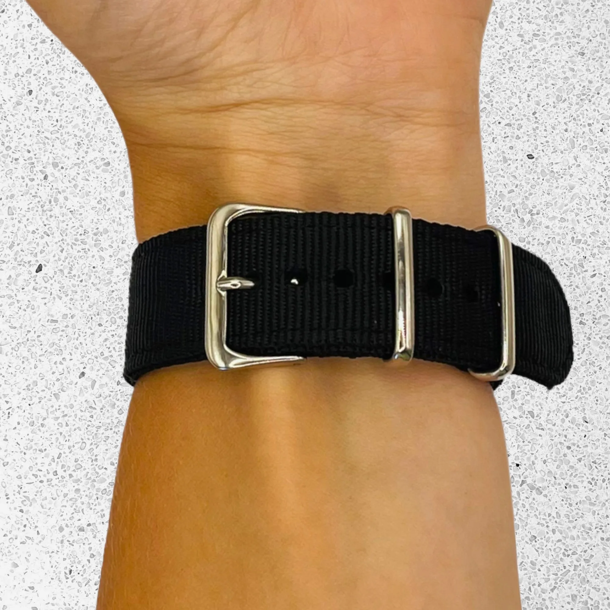 Nato Nylon Watch Straps Compatible with the Samsung Galaxy Watch 6 Classic (43mm)