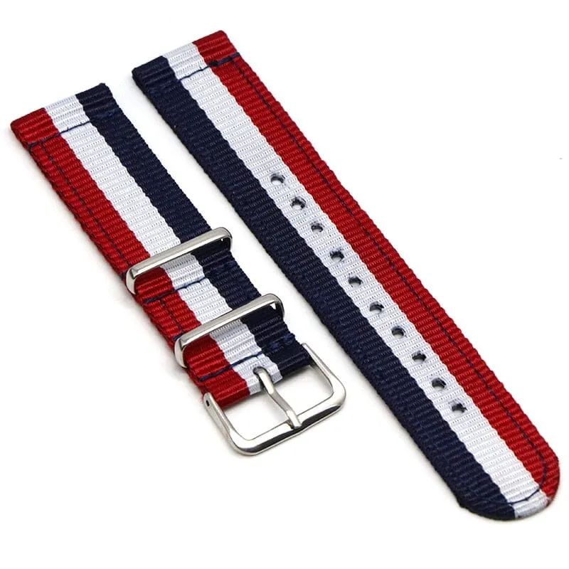 Nato Nylon Watch Straps Compatible with the Samsung Galaxy Watch 6 Classic (43mm)