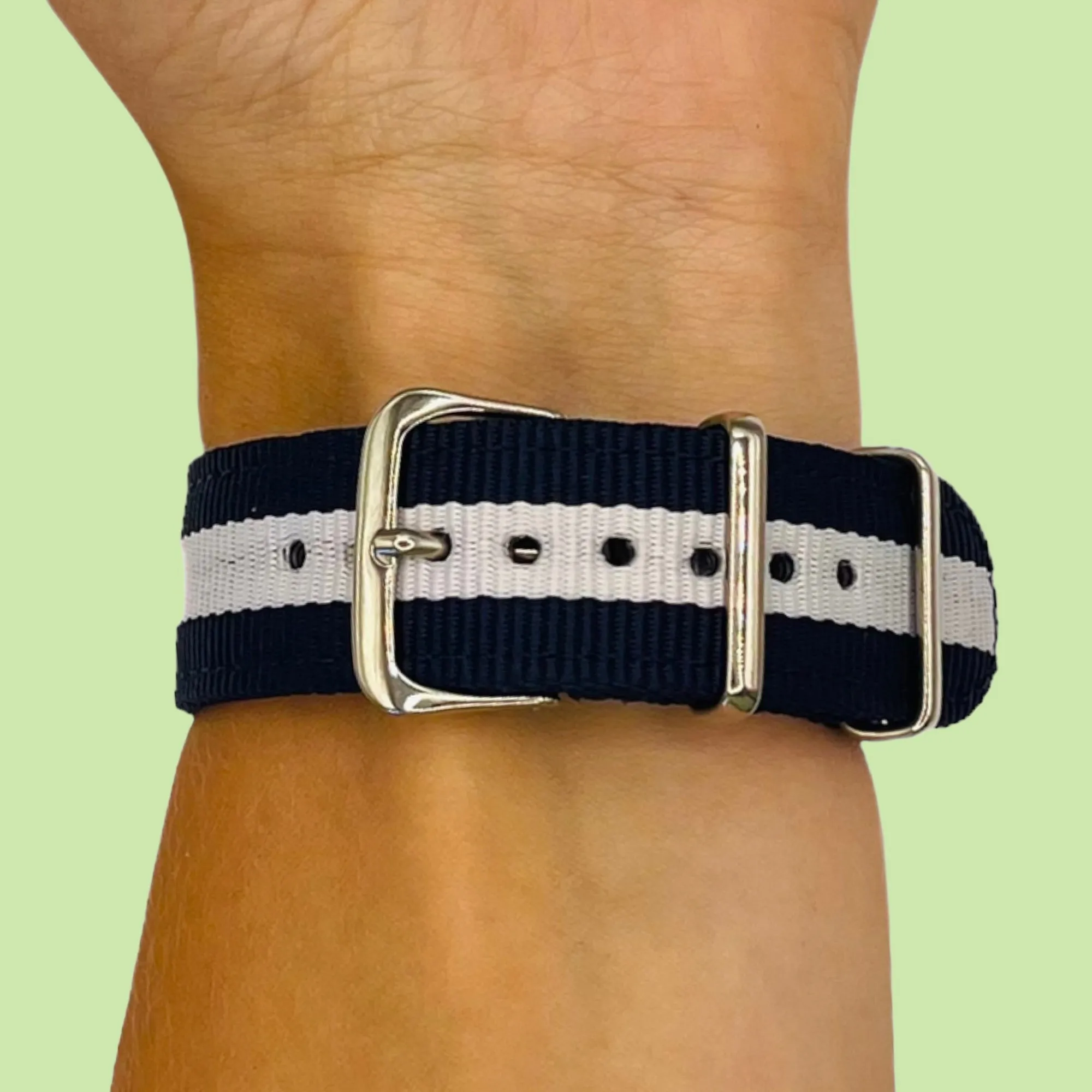 Nato Nylon Watch Straps Compatible with the Samsung Galaxy Watch 6 Classic (43mm)
