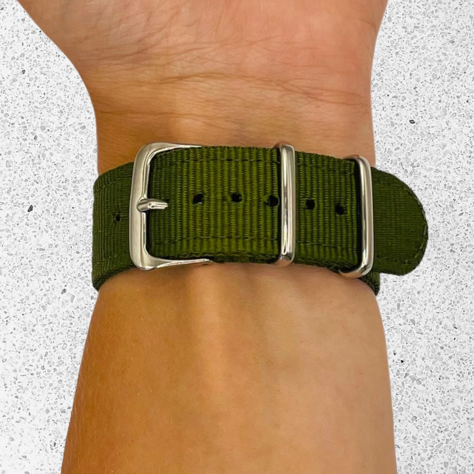 Nato Nylon Watch Straps Compatible with the Samsung Galaxy Watch 6 Classic (43mm)