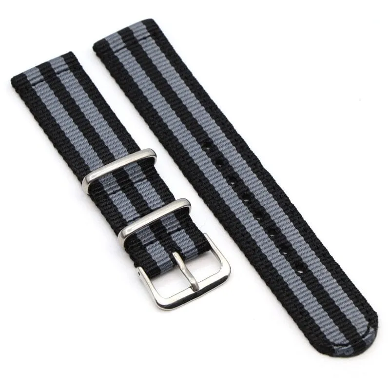 Nato Nylon Watch Straps Compatible with the Samsung Galaxy Watch 6 Classic (43mm)