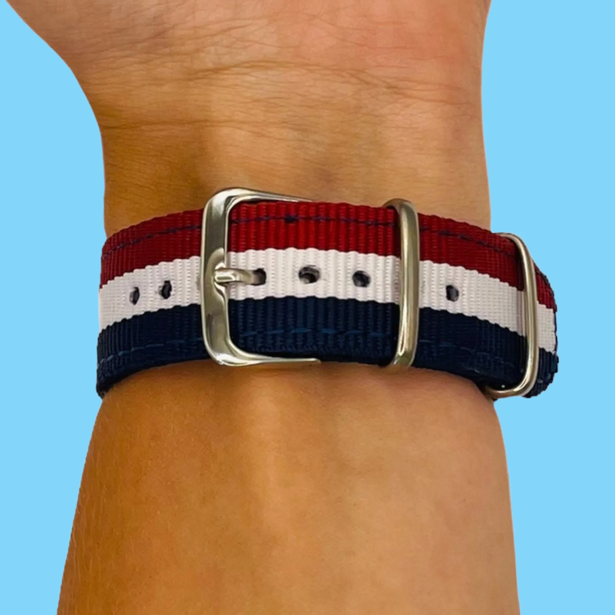 Nato Nylon Watch Straps Compatible with the Samsung Galaxy Watch 6 Classic (43mm)