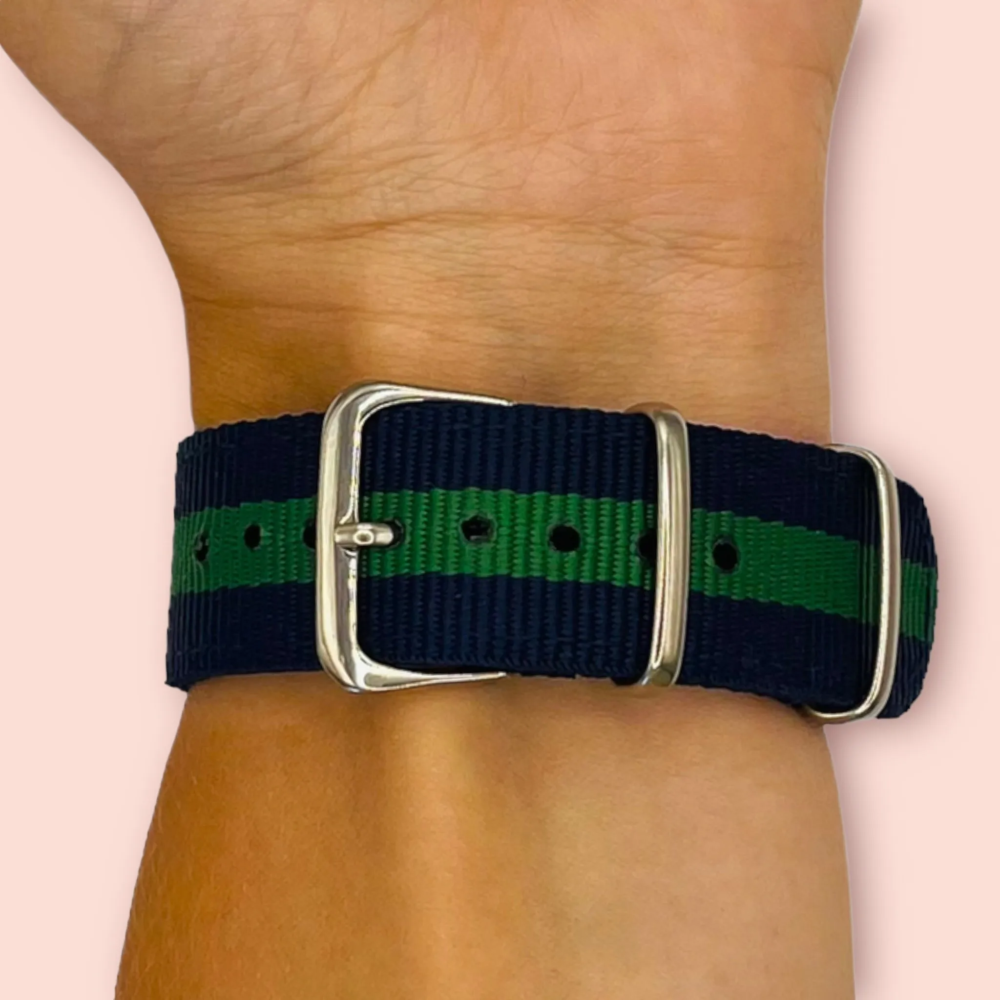 Nato Nylon Watch Straps Compatible with the Samsung Galaxy Watch 6 Classic (43mm)