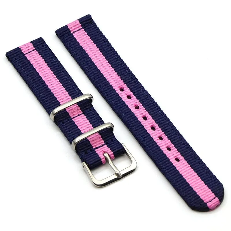 Nato Nylon Watch Straps Compatible with the Samsung Galaxy Watch 6 Classic (43mm)