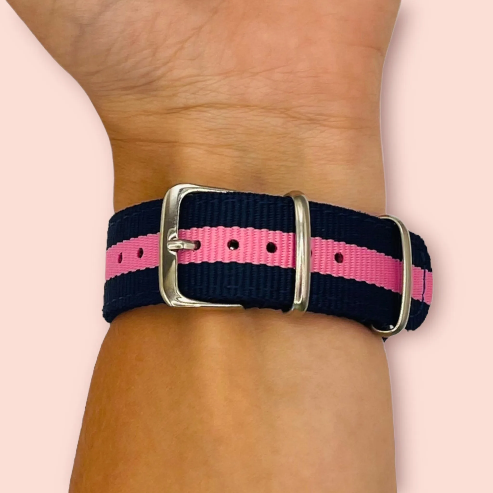 Nato Nylon Watch Straps Compatible with the Samsung Galaxy Watch 6 Classic (43mm)