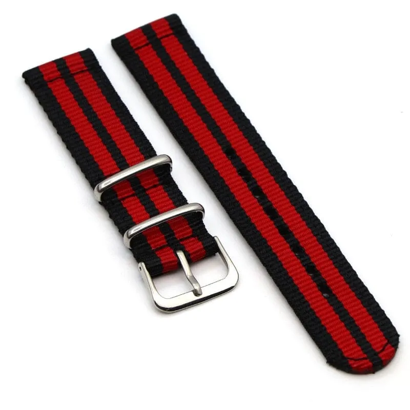Nato Nylon Watch Straps Compatible with the Samsung Galaxy Watch 6 Classic (43mm)