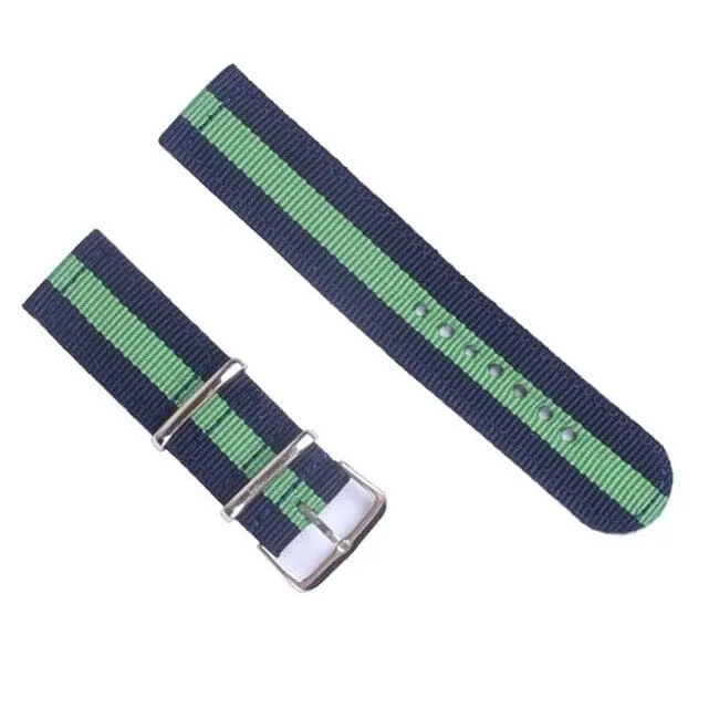 Nato Nylon Watch Straps Compatible with the Samsung Galaxy Watch 6 Classic (43mm)