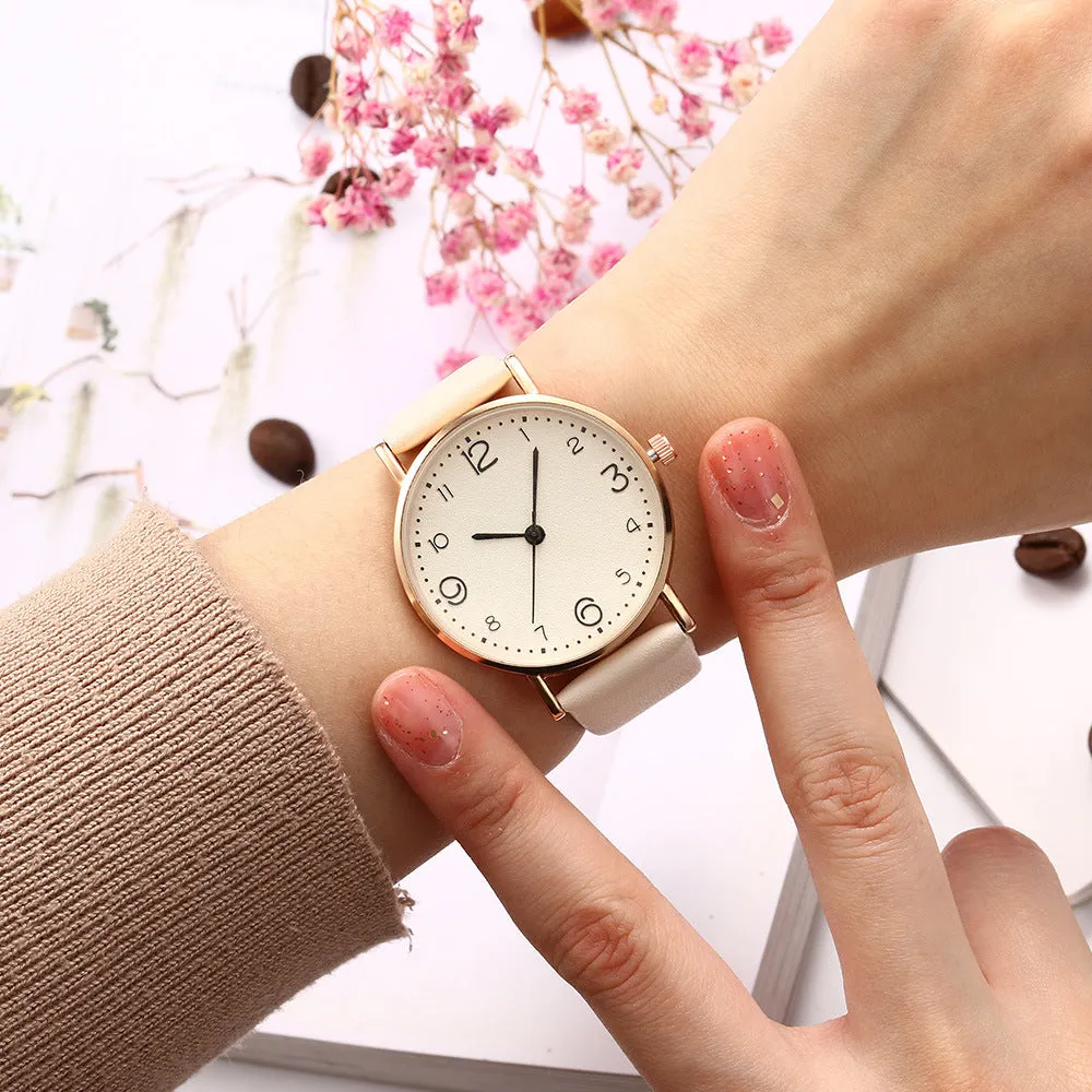 New Simple Belt Watch Women's Casual Student Quartz Women's Watch