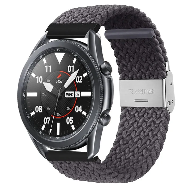 Nylon Braided Loop Watch Straps Compatible with the Huawei Watch 2 Classic