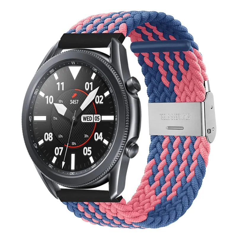 Nylon Braided Loop Watch Straps Compatible with the Huawei Watch 2 Classic