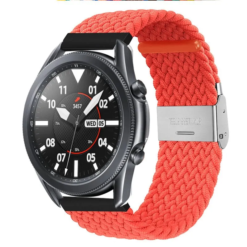 Nylon Braided Loop Watch Straps Compatible with the Samsung Galaxy Watch 4 Classic (42mm & 46mm)