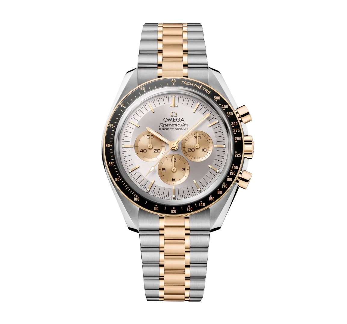 Omega Speedmaster Moonwatch Professional Chronograph Stainless steel & 18K Moonshine™ Gold & Ceramic Men's Watch
