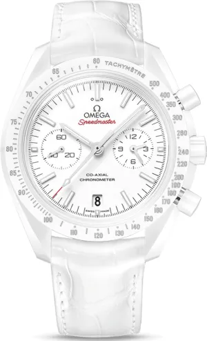 Omega Speedmaster White Side of the Moon Chronograph White Ceramic Lady's Watch
