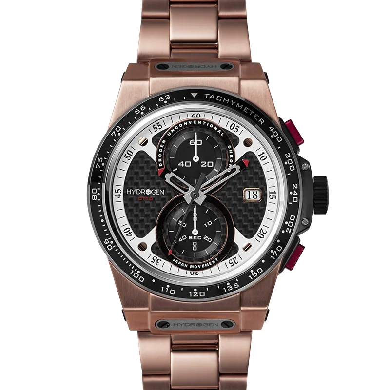 Otto Chrono Elegance Rose Gold Chronograph Watch