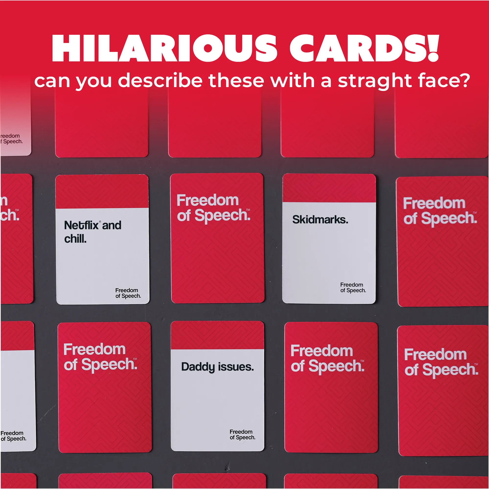 Party Card Games Freedom of Speech for Adults