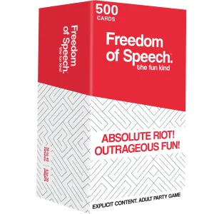Party Card Games Freedom of Speech for Adults