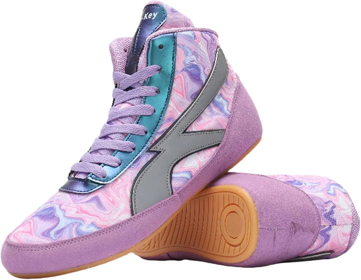 Professional Boxing Shoes Men's Women's Competition Training Wrestling Shoes Lightweight Non-Slip Fighting Shoes High Top Sports Fitness Weightlifting Taekwondo Shoes