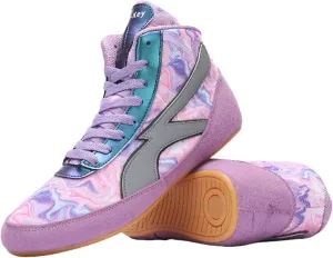 Professional Boxing Shoes Men's Women's Competition Training Wrestling Shoes Lightweight Non-Slip Fighting Shoes High Top Sports Fitness Weightlifting Taekwondo Shoes