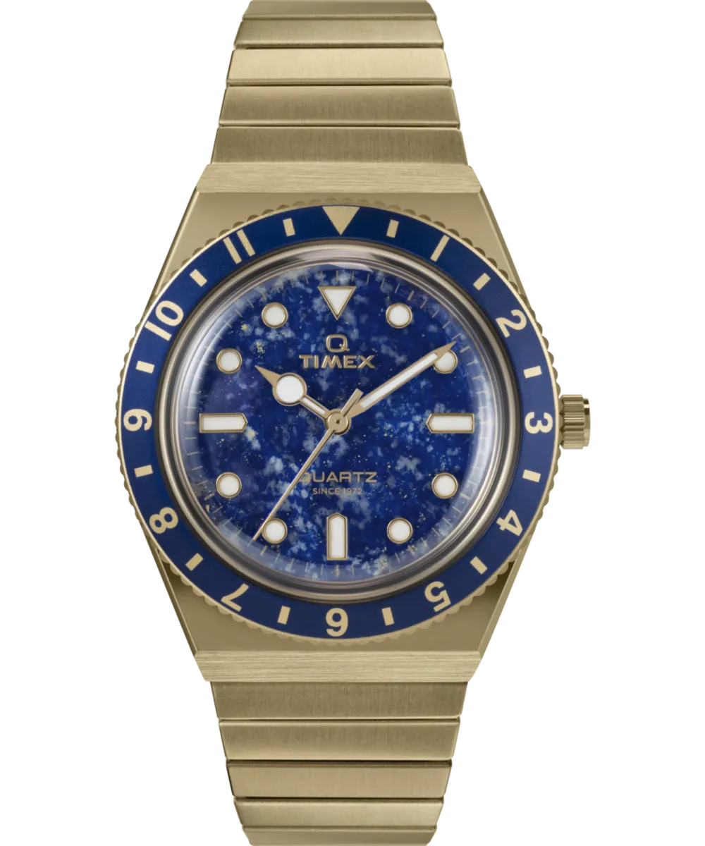 Q Timex® 36mm Stainless Steel Expansion Band Watch  