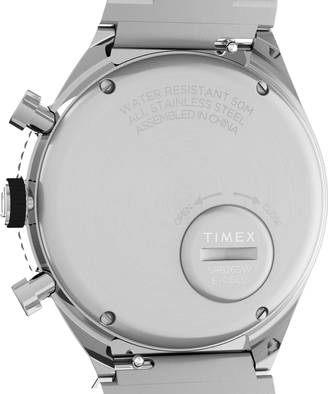 Q Timex GMT Chronograph 40mm Steel Bracelet Watch TW2V69800