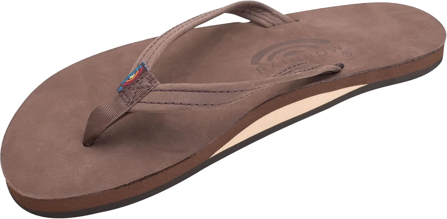 Rainbow Sandals Women's Single Layer Leather Sandal Narrow Strap