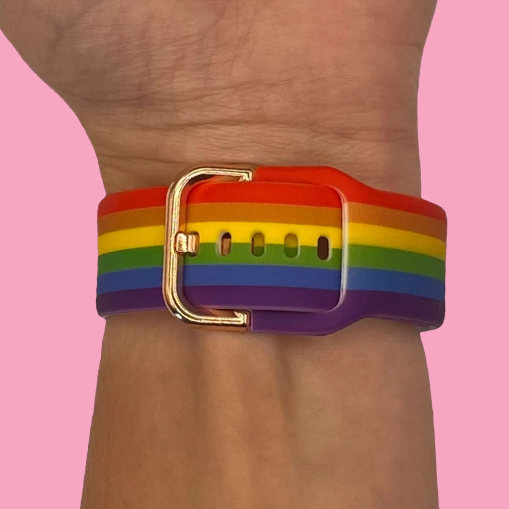 Rainbow Watch Straps compatible with the Samsung Galaxy Watch 6 Classic (43mm)