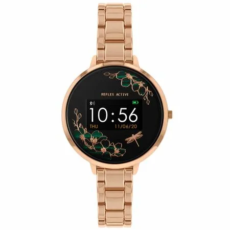 Reflex Active Series 3 Rose Gold Black Link Smart Watch
