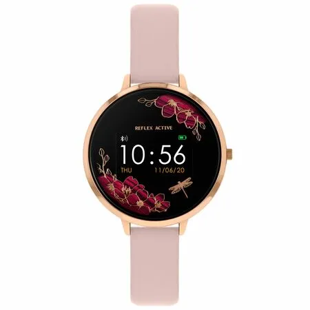 Reflex Active Series 3 Rose Gold Pink Floral Smart Watch