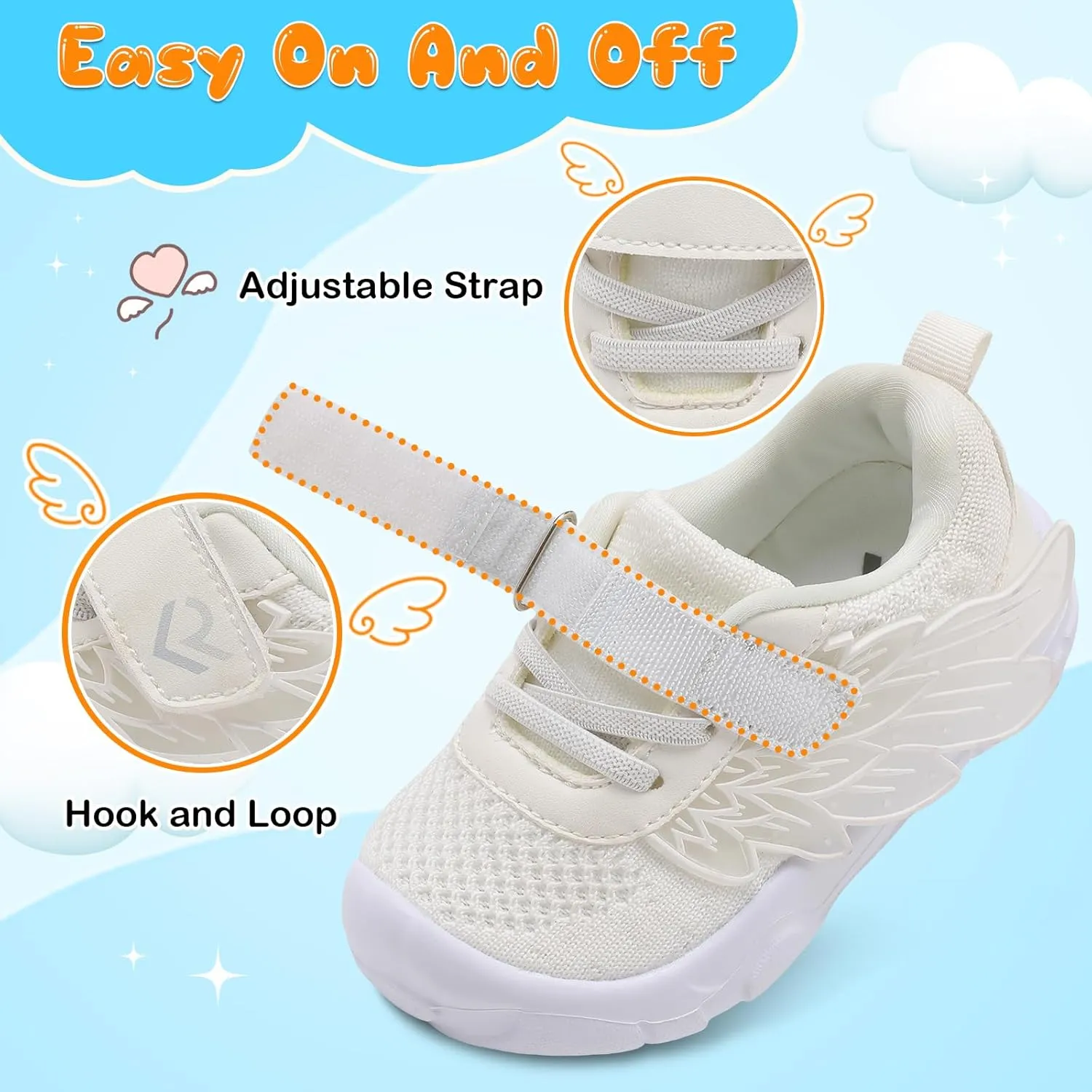 relxfeet Toddler Boys Girls Shoes Wide Toe Box Barefoot Sneakers Fashion Lightweight Breathable Tennis Walking Shoes
