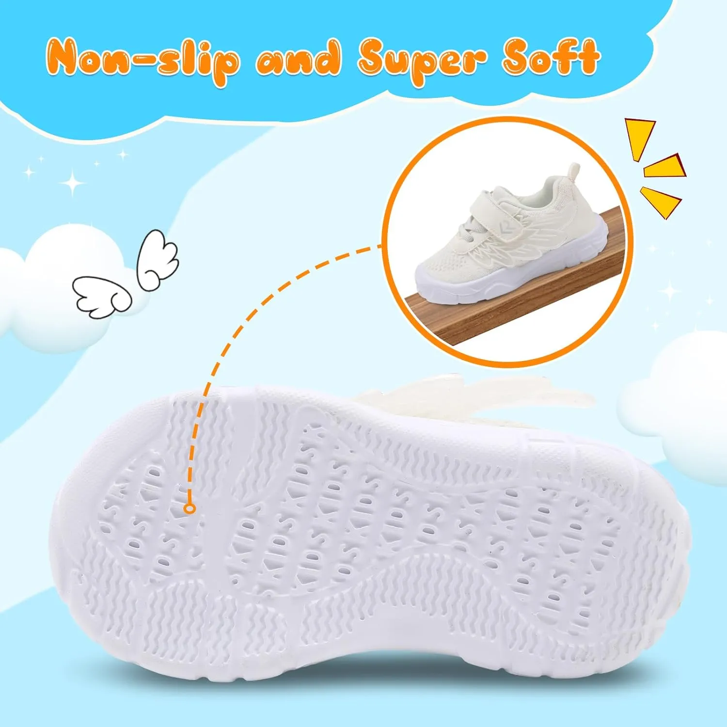 relxfeet Toddler Boys Girls Shoes Wide Toe Box Barefoot Sneakers Fashion Lightweight Breathable Tennis Walking Shoes