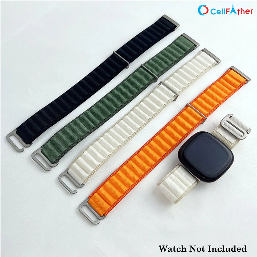 Replacement band strap for fitbit versa 3, 4 and sense, 2-Black