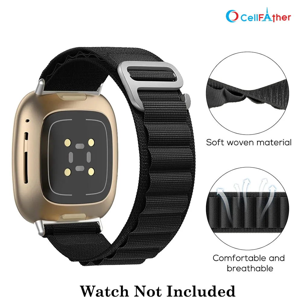 Replacement band strap for fitbit versa 3, 4 and sense, 2-Black