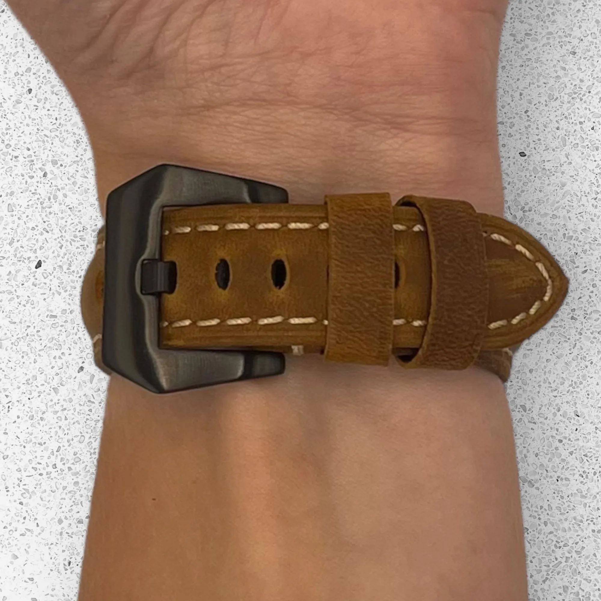 Retro Leather Straps Compatible with the Samsung Galaxy Watch 6 Classic (43mm)