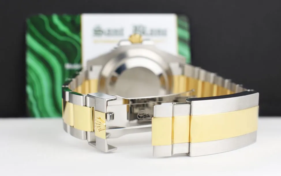 ROLEX - 18kt Gold & SS Submariner 41 Blue Dial Box & CARD 126613