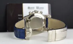 ROLEX - 18kt White Gold DAYTONA Blue Leather Strap Blue Dial 116519