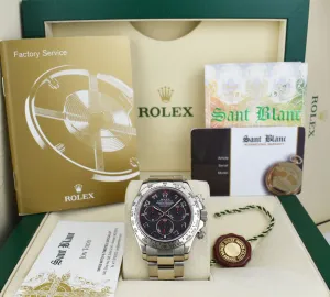 ROLEX 40mm 18kt White Gold DAYTONA Black Arabic "Race" Dial Model 116509