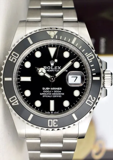ROLEX - Stainless Steel SUBMARINER 41 Black CERAMIC 126610 LN